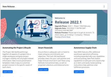 NetSuite 2022.1 Release Preview